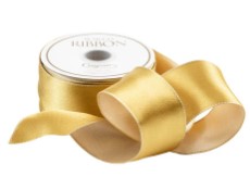 Satin Gold Ivory Reversable Ribbon (R953)