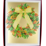 Magnolia Wreath Christmas Card