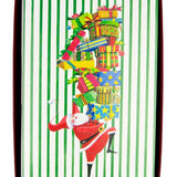 Santa with Stack of Gifts Christmas Card