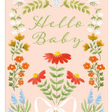 Hello Baby Floral Card
