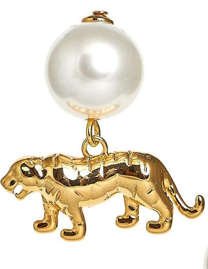 Tiger w/ Pearl Top Stud