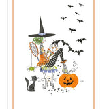 Halloween Witch Craft Greeting Cart