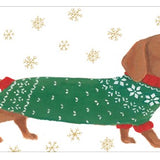 Christmas Dachshund Money Card
