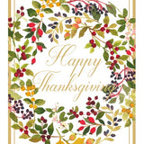 Autumn Berry Wreath Thanksgiving Card