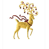 Christmas Reindeer Embossed Card