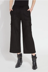 Anita Hi Waist Vegan Crop Cargo Black