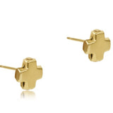 Signature Gold Cross Stud