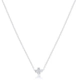 Signature Cross Small Sterling Necklace 16"