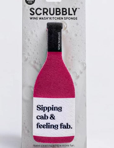 Scrubbly Wine Wash Kitchen Sponge