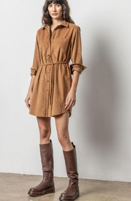 Corduroy Shirt Dress