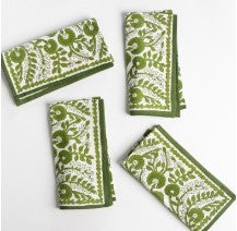 Cactus Flower Lettuce Green Napkins -