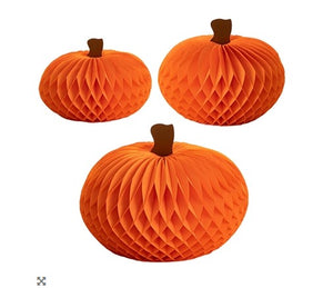 Honeycomb Paper Pumpkins