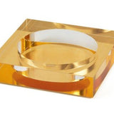 Lucite Wine Coaster | Gold