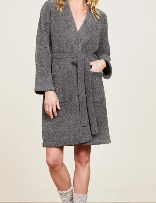 CozyChic Solid Robe (Short) #BDWCC23153