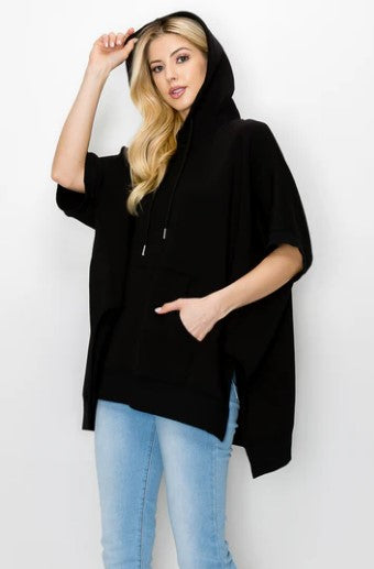 Felta French Scuba Poncho with Hoodie