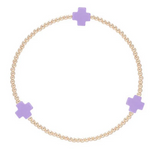 Signature Cross 2mm Gold Bracelet