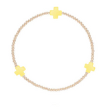 Signature Cross 2mm Gold Bracelet