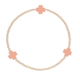 Signature Cross 2mm Gold Bracelet