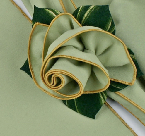 Sage with Gold Trim (set of 4)