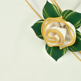 White with Gold Trim (set of 4)