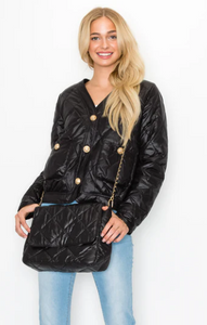 Johya Puffer Jacket & Matching Crossbody Bag (Set)