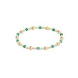 Dignity Sincerity Patten 4mm Bead Bracelet - Green Onyx