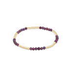 Blissful Pattern 2.5mm Beaded Bracelet - Ruby
