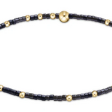 Hope Unwritten Gemstone 2mm bead Bracelet - Faceted Hematite