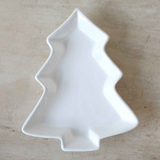Tree Tidbit Dish - White 8"