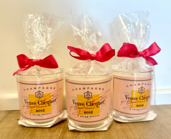 Veuve Rose Clear Glass Votive - Casablanca Lily