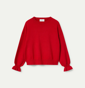 Cuff Sweater | Red