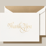 Engraved Calligraphic Thank You Notes