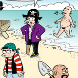 Anyone Seen My Eyepatch Birthday Greeting Card