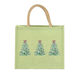 Noelle Tree Trio Gift Tote Light Green Multi 12x10x8