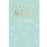 GC - Happy Holidays White Snowflakes
