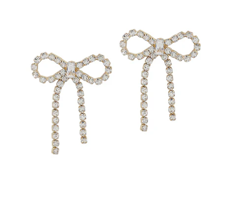 Precious Gold Bow Earring