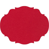 Die-Cut Red French Frame Placement - 12 Sheets
