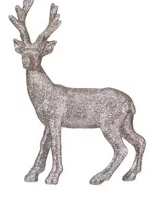 Resin Buck with Silver Glitter