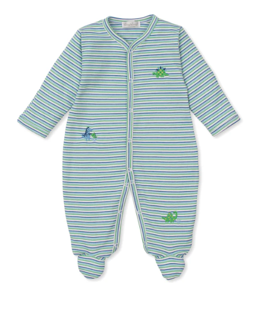 Dino District Stripe Footie