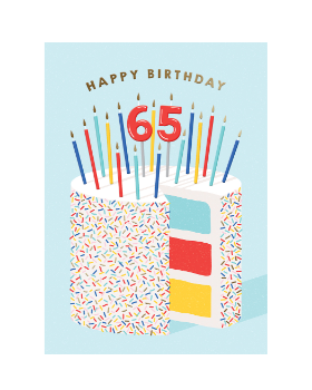 GC - 65 Cake Greeting Card