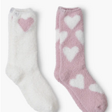 CozyChic Heart Print Sock Set