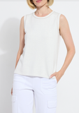 Rowan Reversable Knit Shell Tank | Pearl