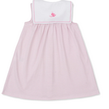 Whale Wonder Pink Stripe Toddler Dress