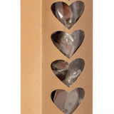12 Piece Chocolate- Covered Caramel Heart Box "Love at First Bite"