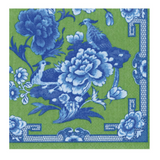 Green and Blue Plate Cocktail Napkins