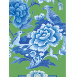 Green and Blue Plate Guest Towel