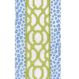Knots and Spots Blue/Green Guest Towel