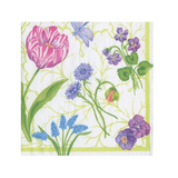 Floral Majolica Cocktail Napkin