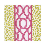 Knots and Spots Green/Fuschia Cocktail Napkin