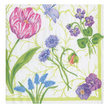 Floral Majolica Luncheon Napkin